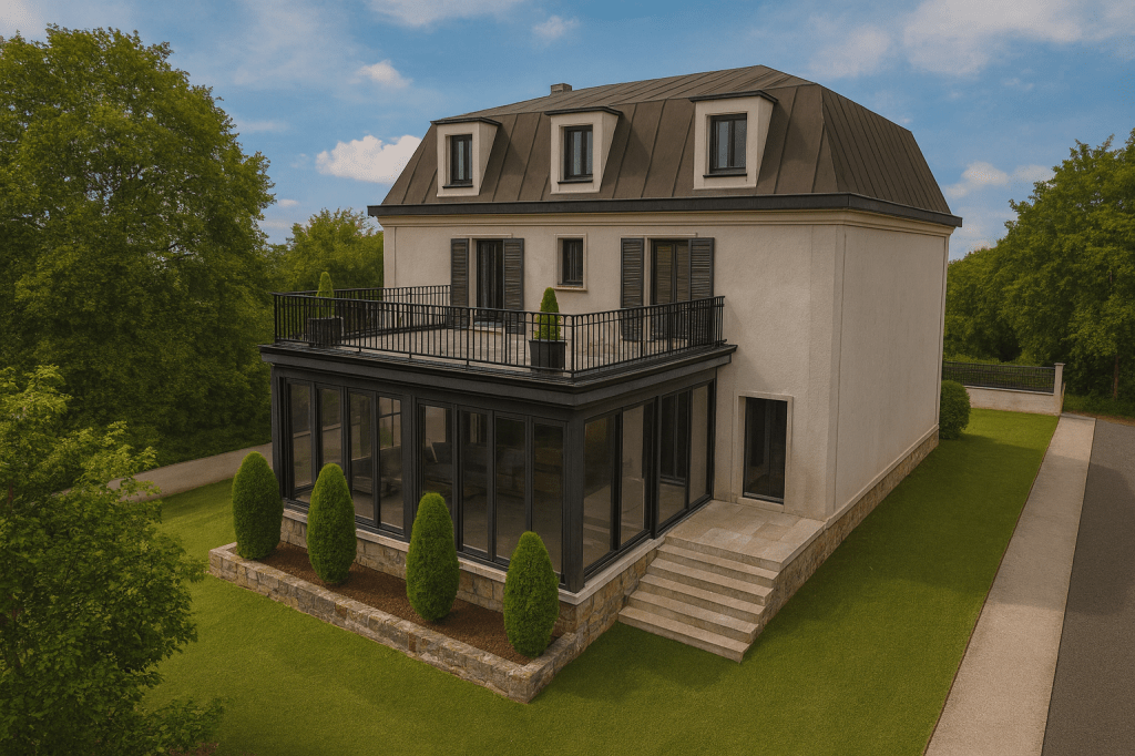 Permis de construire construction neuve mansard