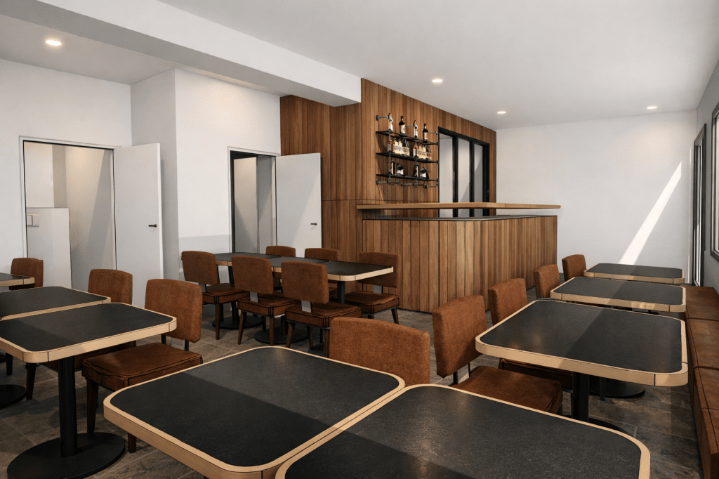 Agencement brasserie - architecte d'intérieur DPLG HMONP Architecte Vincennes Val de Marne