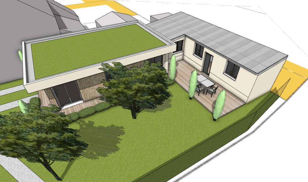 Permis de construire architecte DPLG HMONP extension